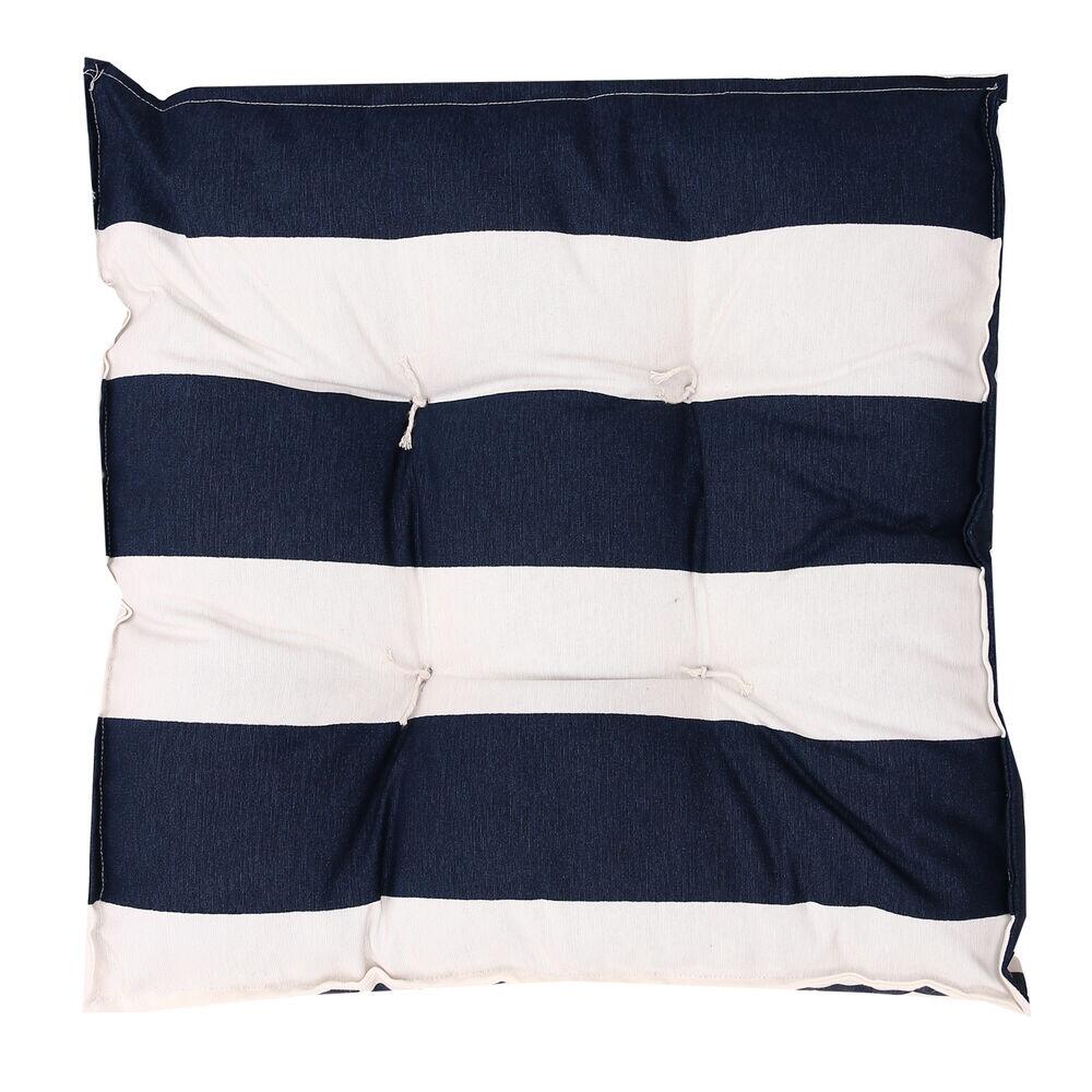Futton Acqua Summer Listrado 45x45 Azul e Branco Diagonal