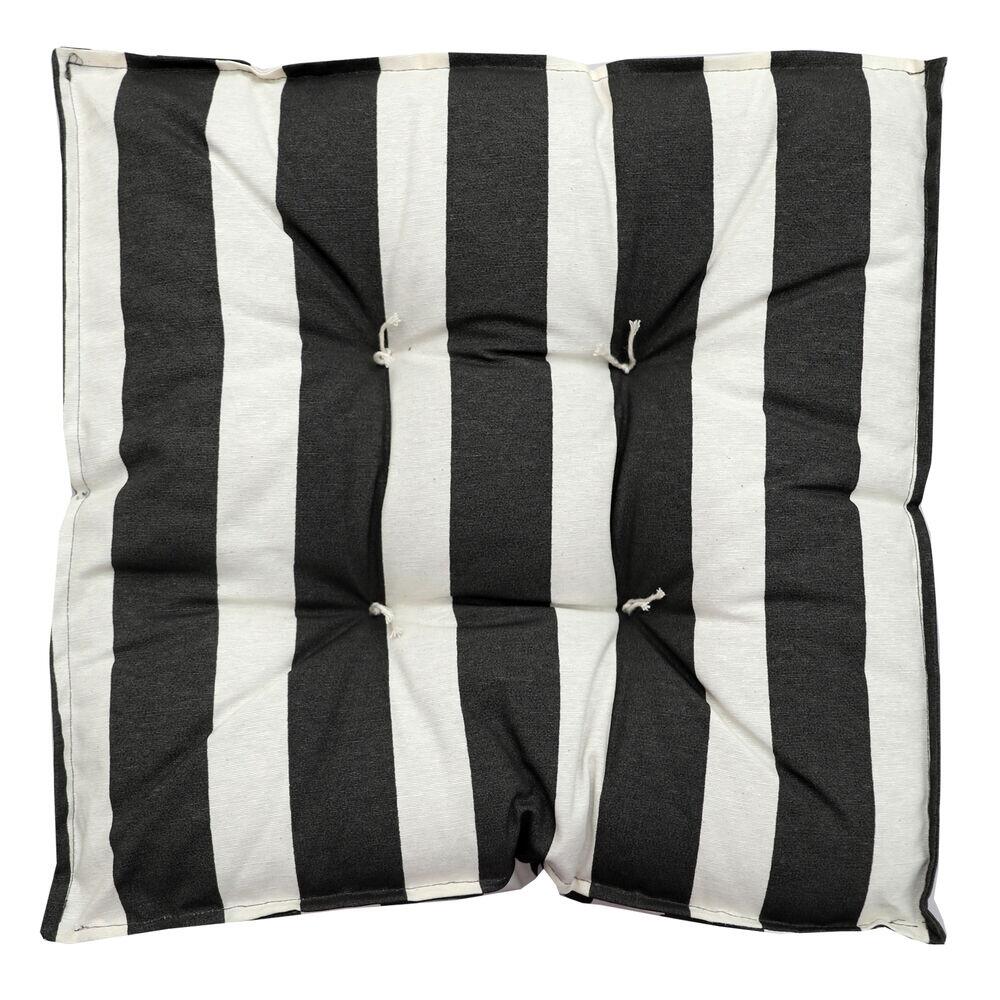 Futton Acqua Summer Listrado 45x45 Cinza e Branco Diagonal