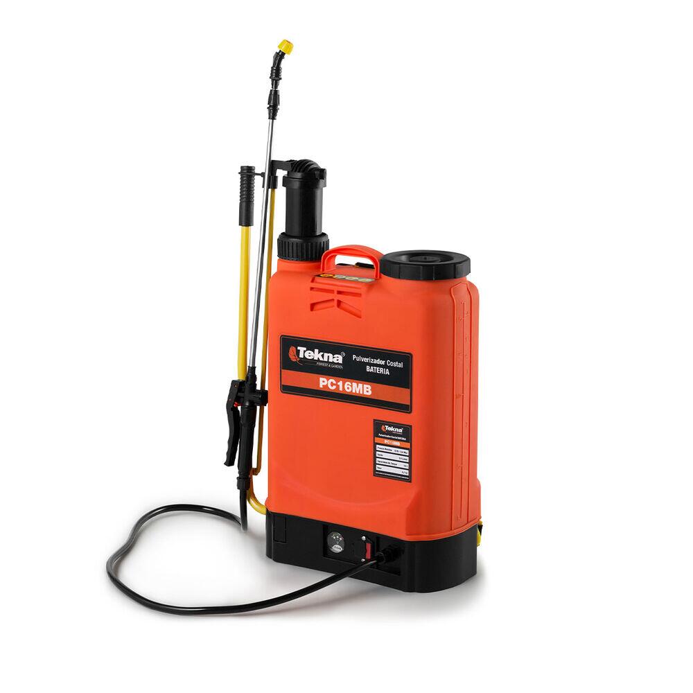 Pulverizador Costal a Bateria 16L Laranja Tekna