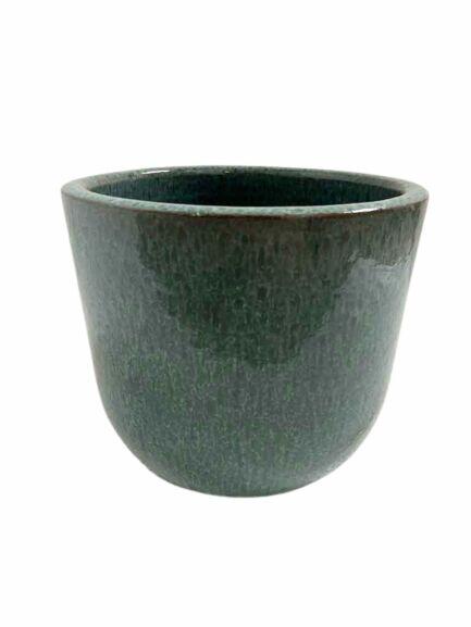 Cachepô Cerâmico Morumby N3 Verde Jade Fascino