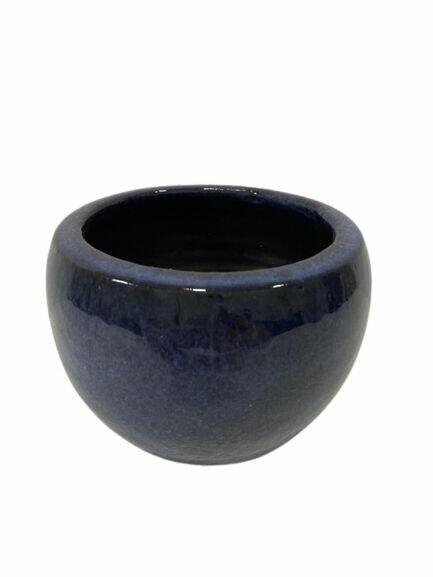 Cachepô Cerâmico Ovo N1 Azul Pacífico Fascino