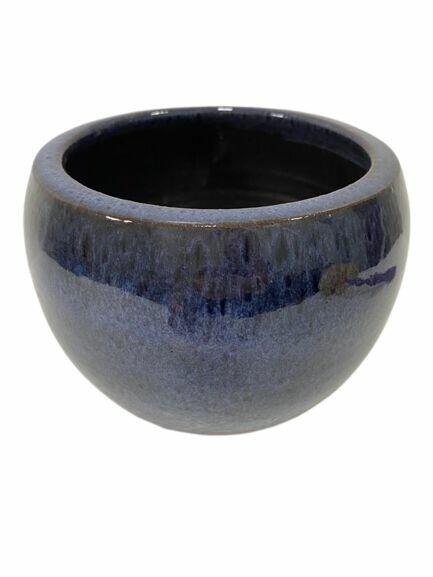 Cachepô Cerâmico Ovo N2 Azul Pacífico Fascino