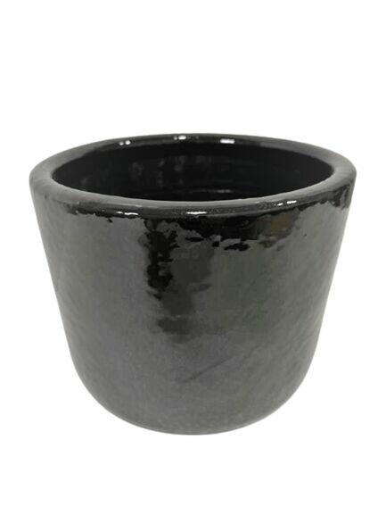 Cachepô Cerâmico Morumby N3 Preto Fascino