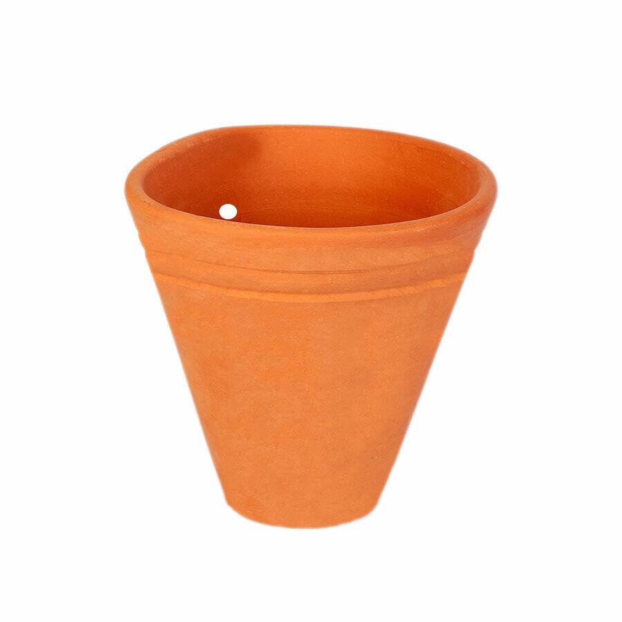 Vaso Cerâmico Parede Liso N1 Natural Fascino