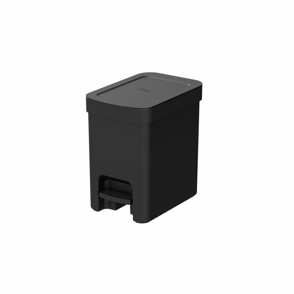 Lixeira com Pedal Trium 6L Preto Martiplast