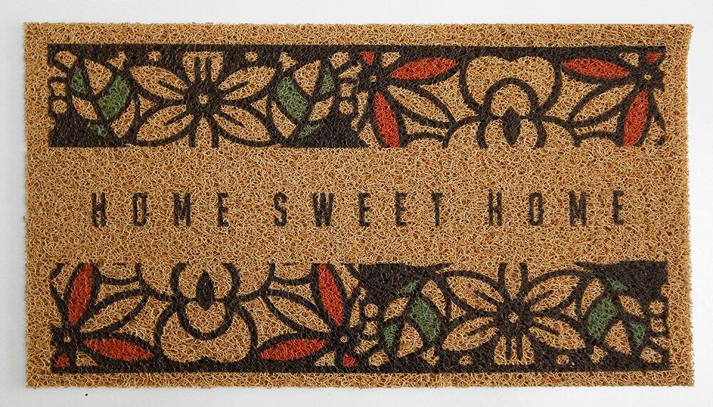 Capacho Vinil Home Sweet Home 40X60cm Ouro Kapazi