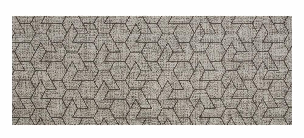 Passadeira Tapete PVC 50X130cm Cinza Claro Kapazi