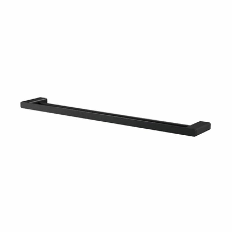 Porta Toalha Barra Docolflat Onix Preto Fosco 67cm Docol