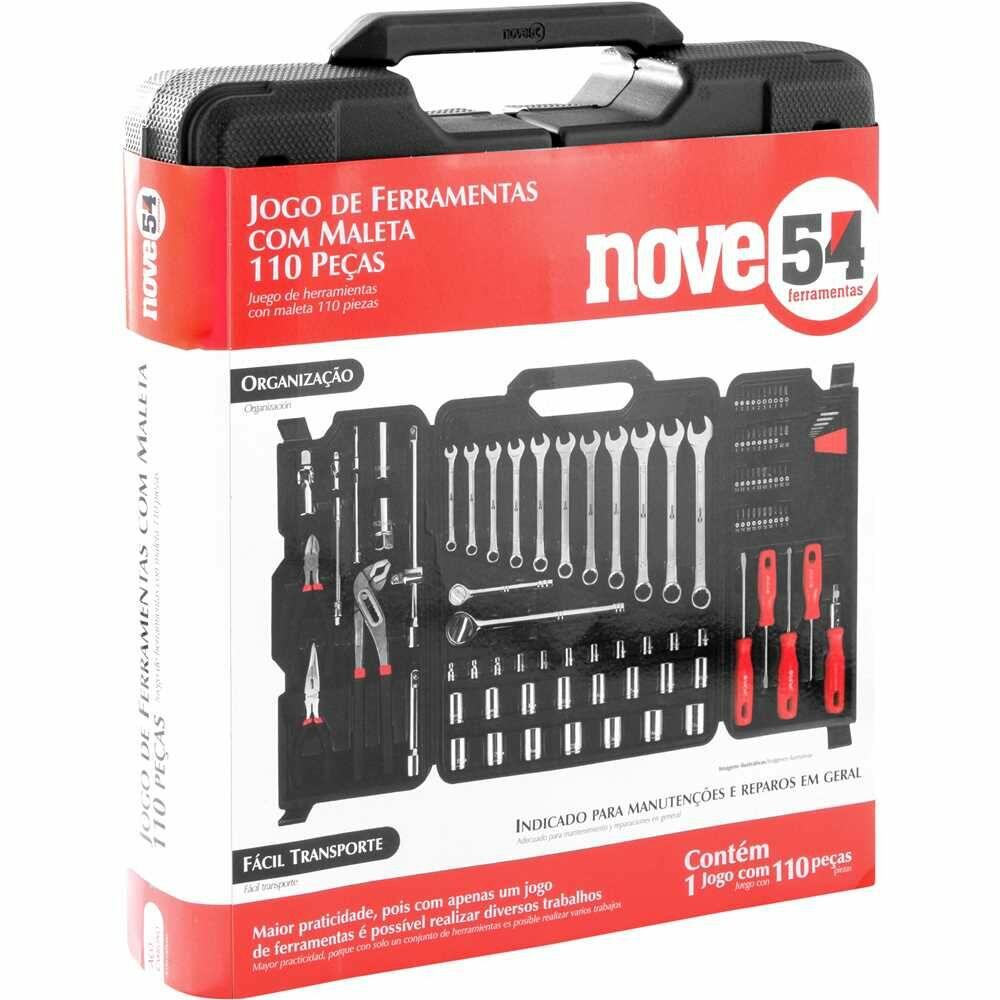 Kit Ferramentas 110 Peças Nove54