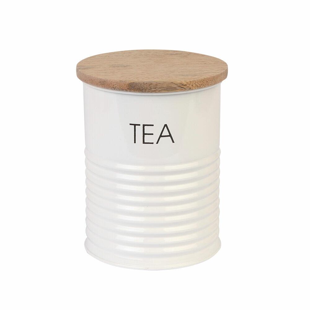 Pote de Metal Slim para Chá Off White Casa&Ideia