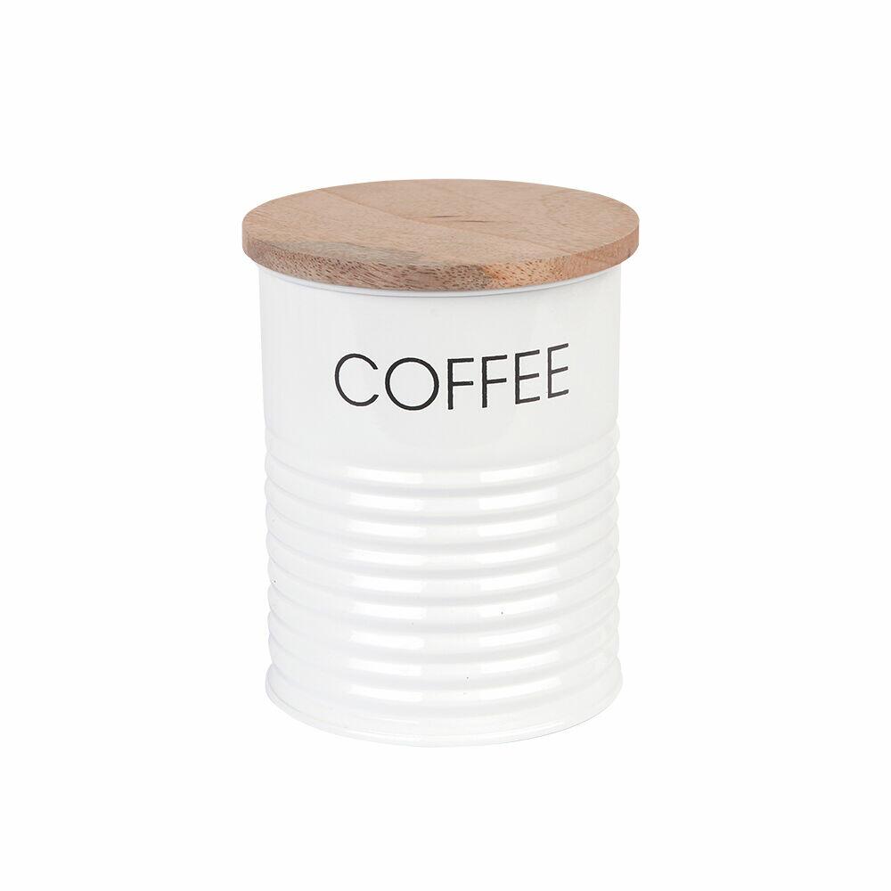 Pote de Metal Slim para Café Off White Casa&Ideia