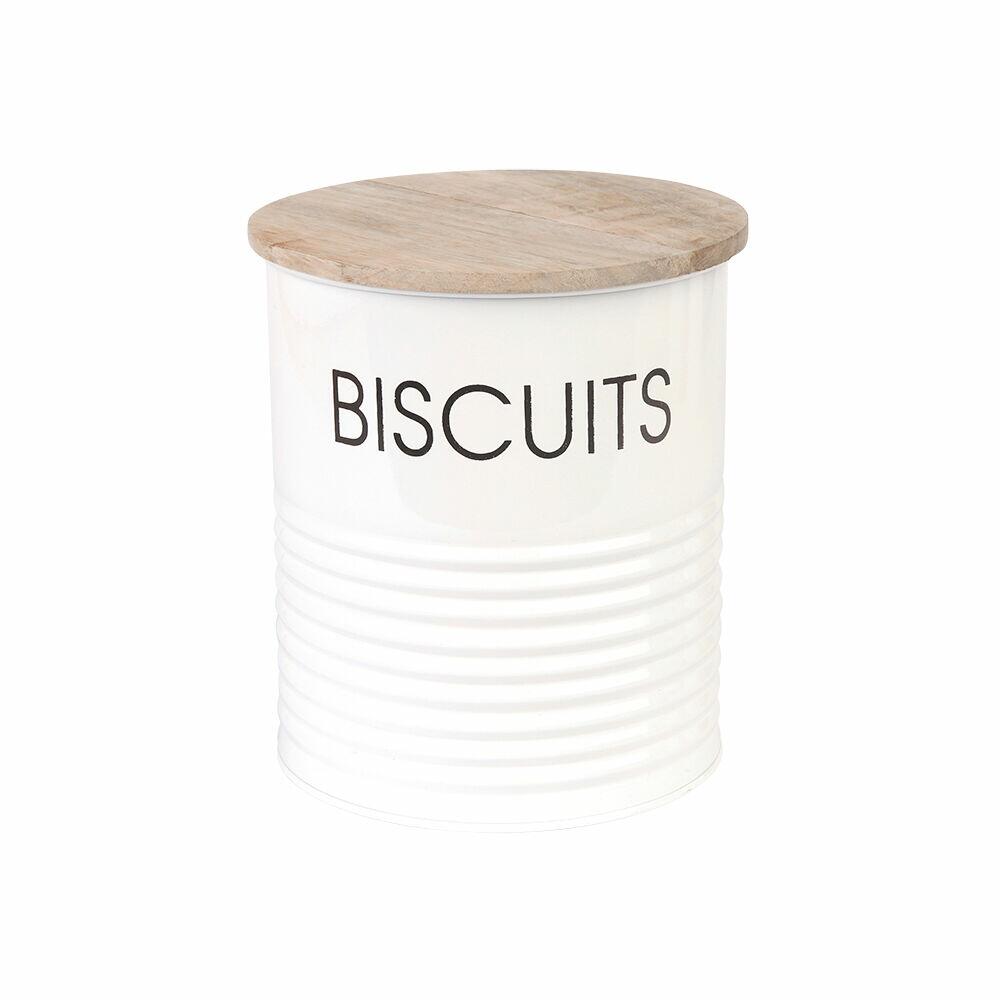 Pote de Metal Slim para Biscoitos Off White Casa&Ideia