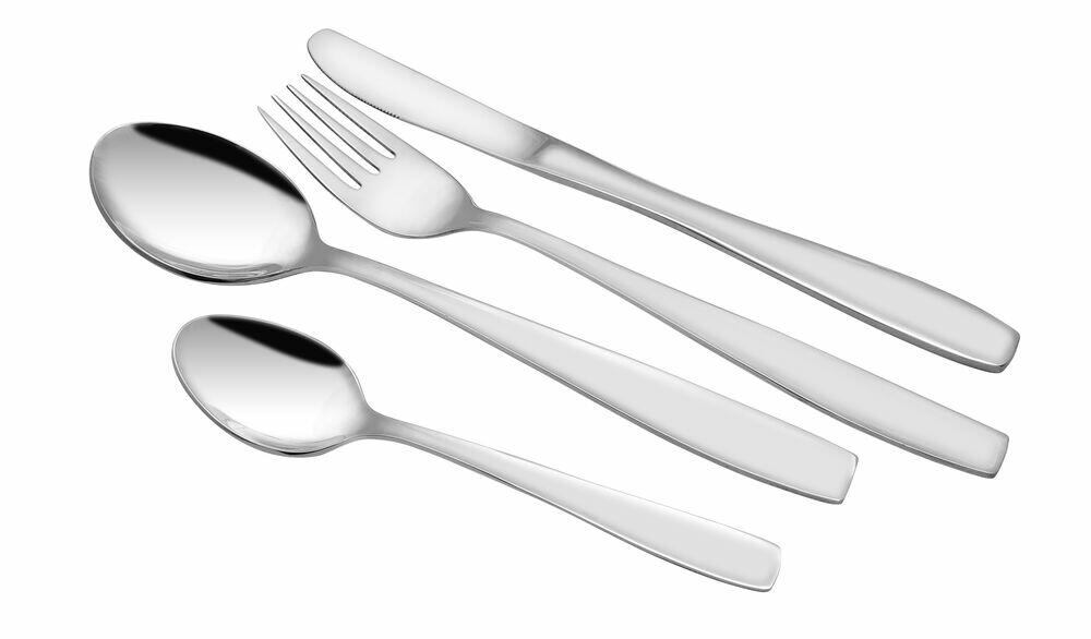 Faqueiro Luxemburgo Inox 16 Peças Cromado Casa&Ideia