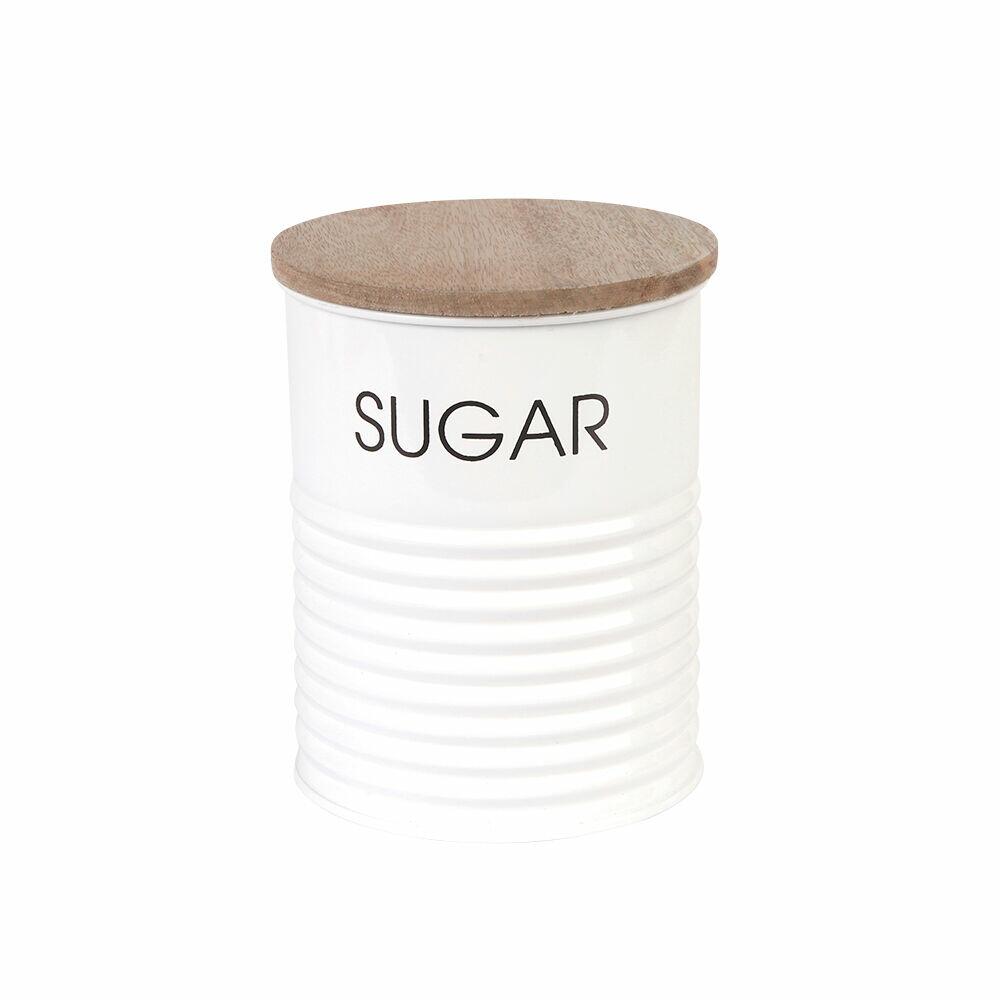 Pote de Metal Slim para Açúcar Off White Casa&Ideia