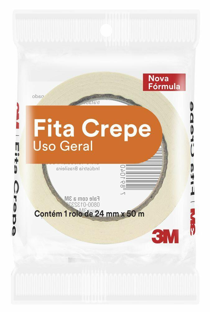 Fita Crepe 3M Tartan 2,5cmx50m Branca HB004622385