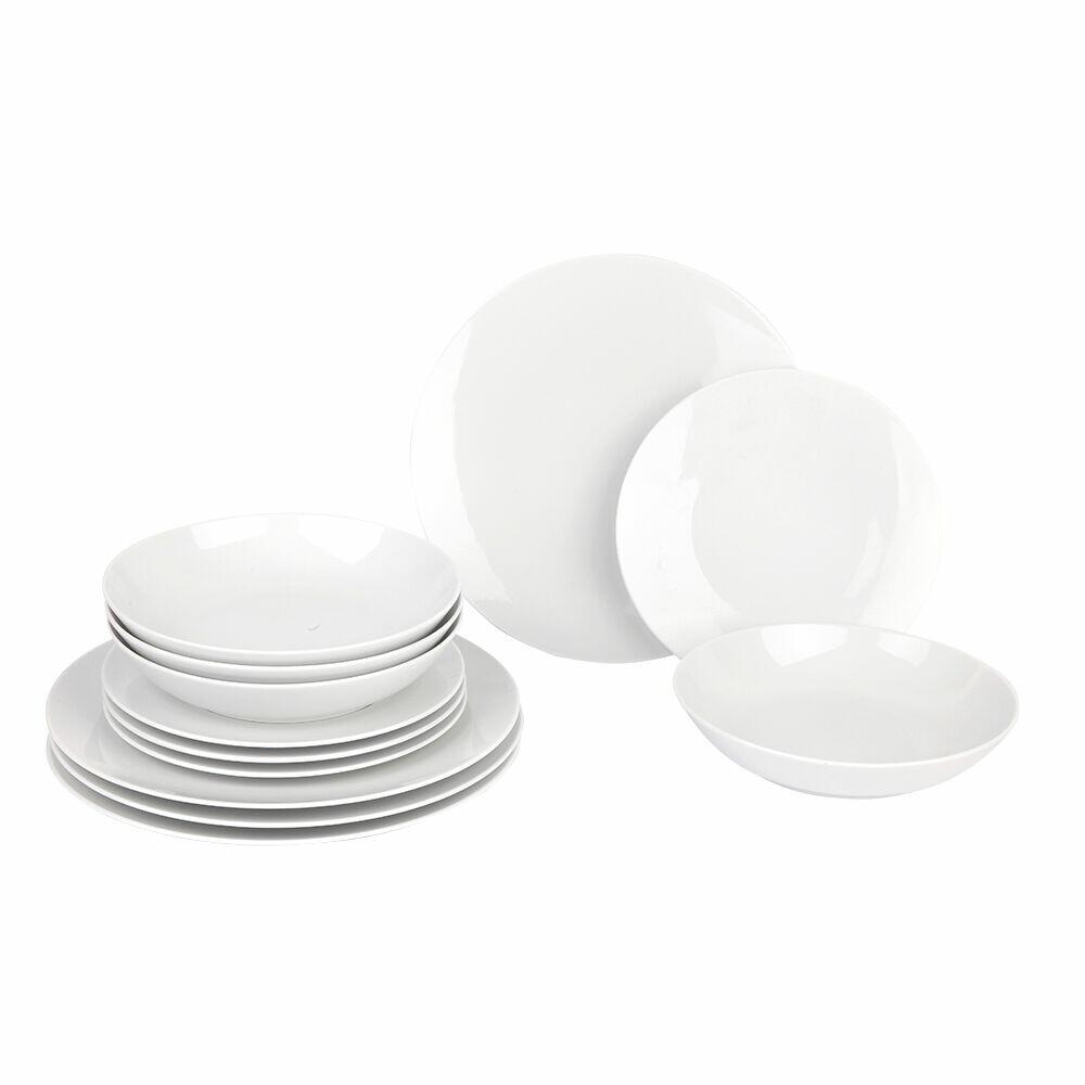 Jogo de Jantar Porcelana 12 Peças Casa&Ideia
