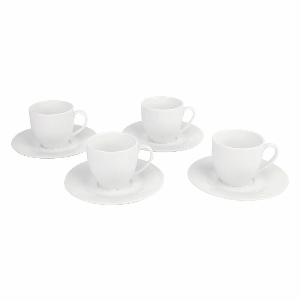 Jogo de Xícaras de Porcelana para Café 4 Peças 190ml Casa&Ideia