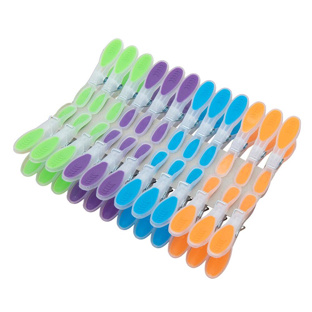 Prendedor de Roupa Com 24 Peças Plástico Colorido Casa&ideia