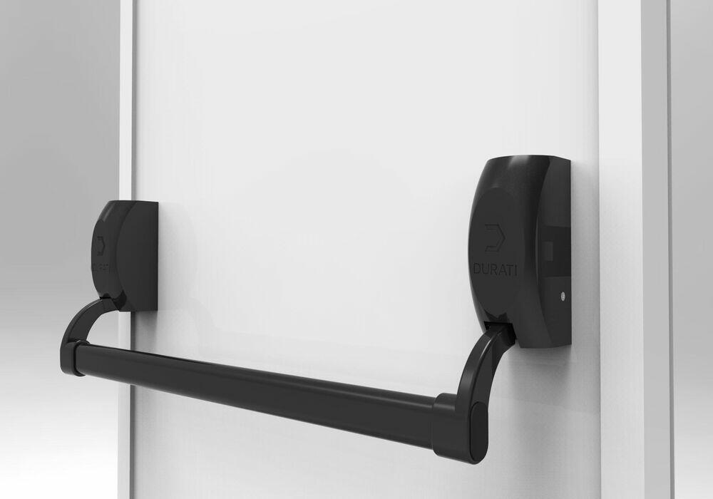 Barra Antipânico Push Folha Simples Horizontal Preto Durati