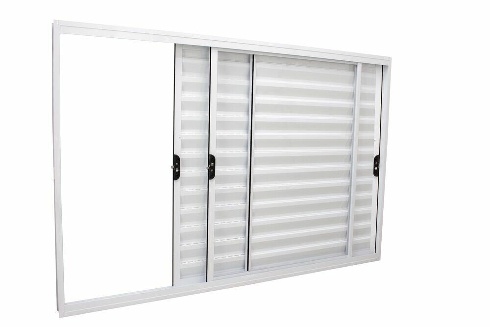 Janela Veneziana de Correr 120X100cm 3 Folhas Classic CRV