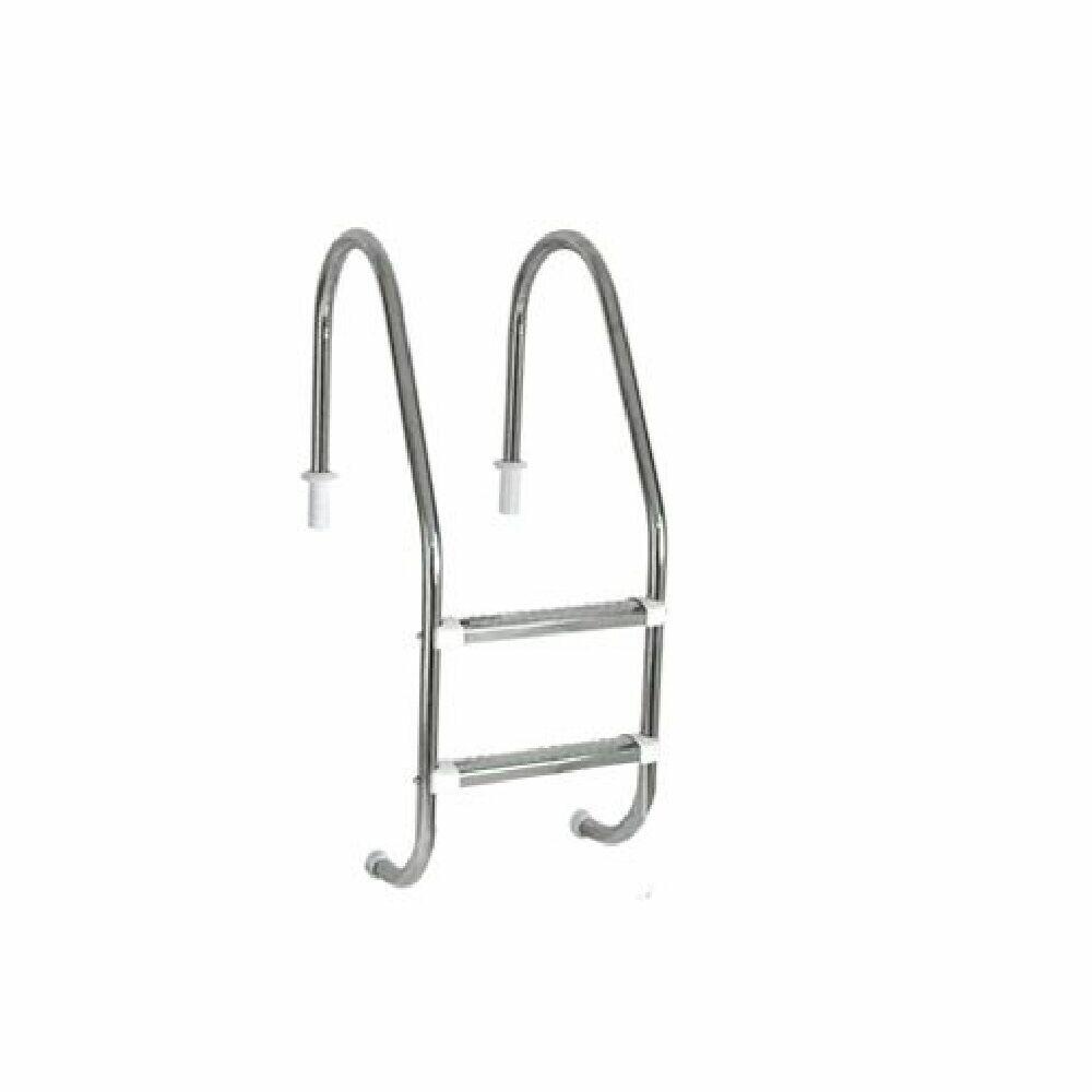 Escada 2 Níveis com Degraus em Inox para Piscina Pooltec