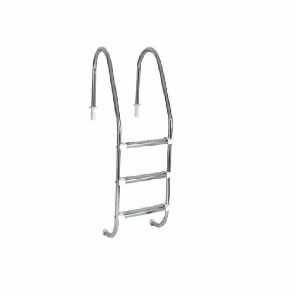 Escada 3 Níveis com Degraus em Inox para Piscina Pooltec