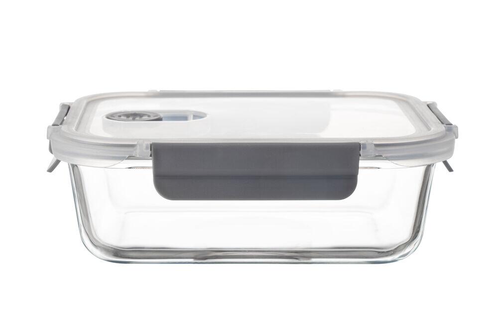 Pote de Vidro Hermético Com Tampa Plástica Reto 1050ml Casa&ideia