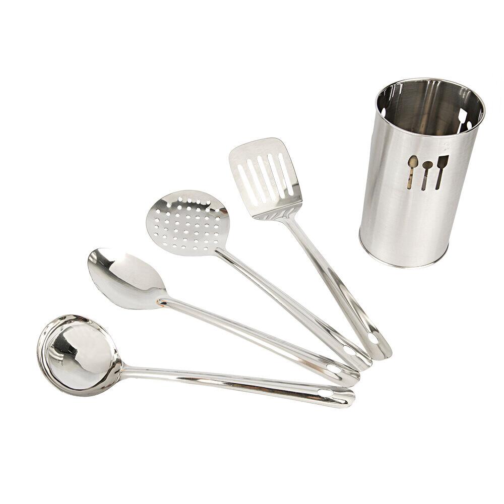Jogo Utensílios 5pçs Inox Casa&Ideia