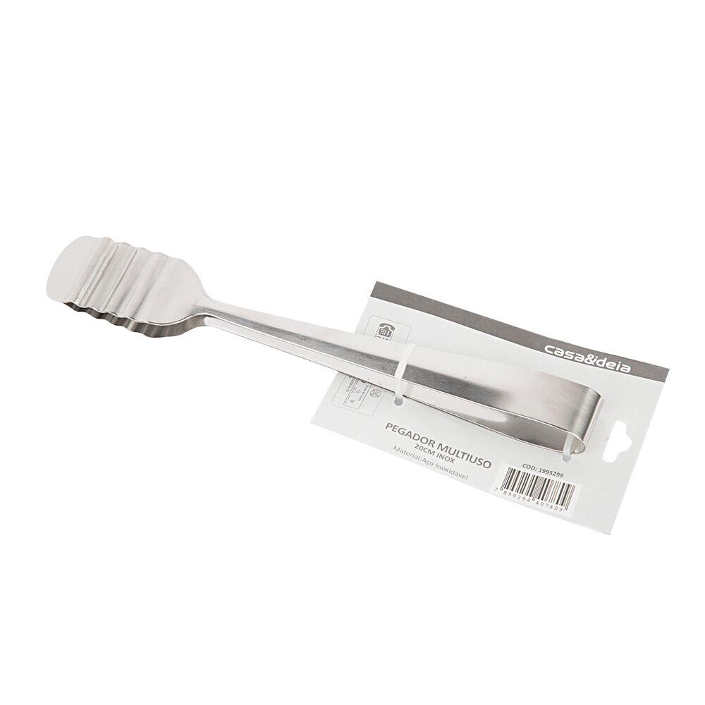 Pegador Multiuso 20cm Inox Casa&Ideia
