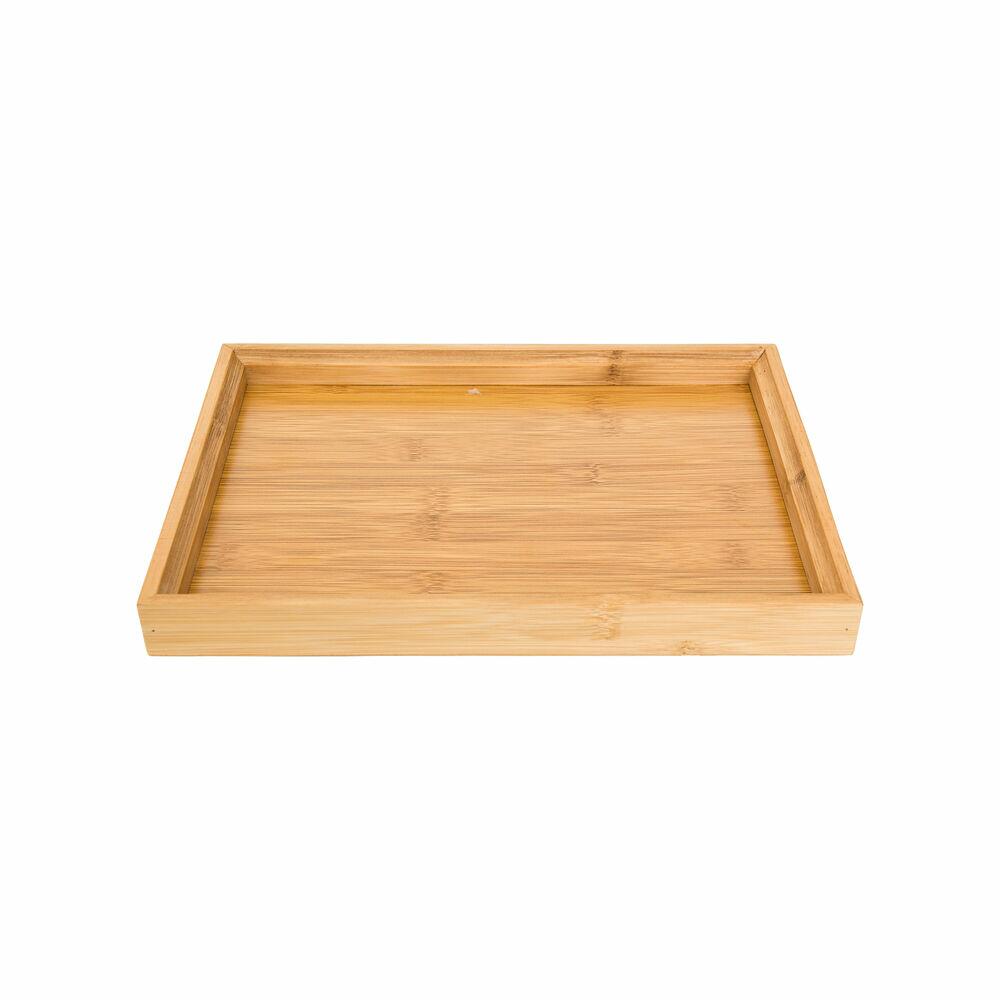 Bandeja Retangular Bambu 28x21cm Casa&Ideia