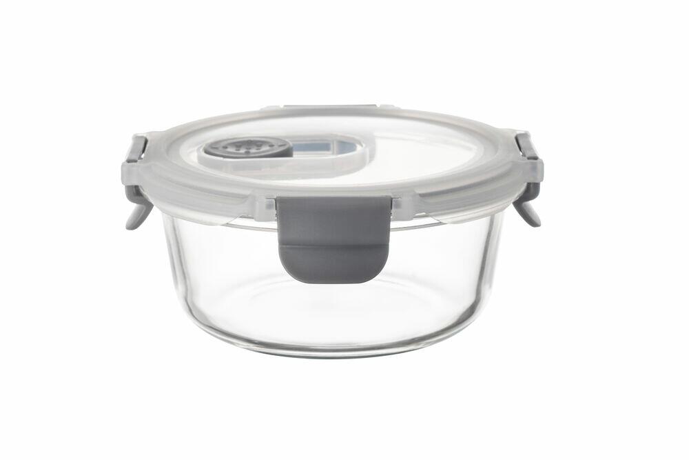 Pote de Vidro Hermético Com Tampa Plástica Redondo 650ml Casa&ideia