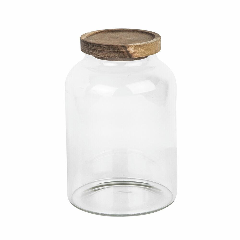 Pote de Vidro Boro com Tampa 1,8L Transparente Casa&Ideia