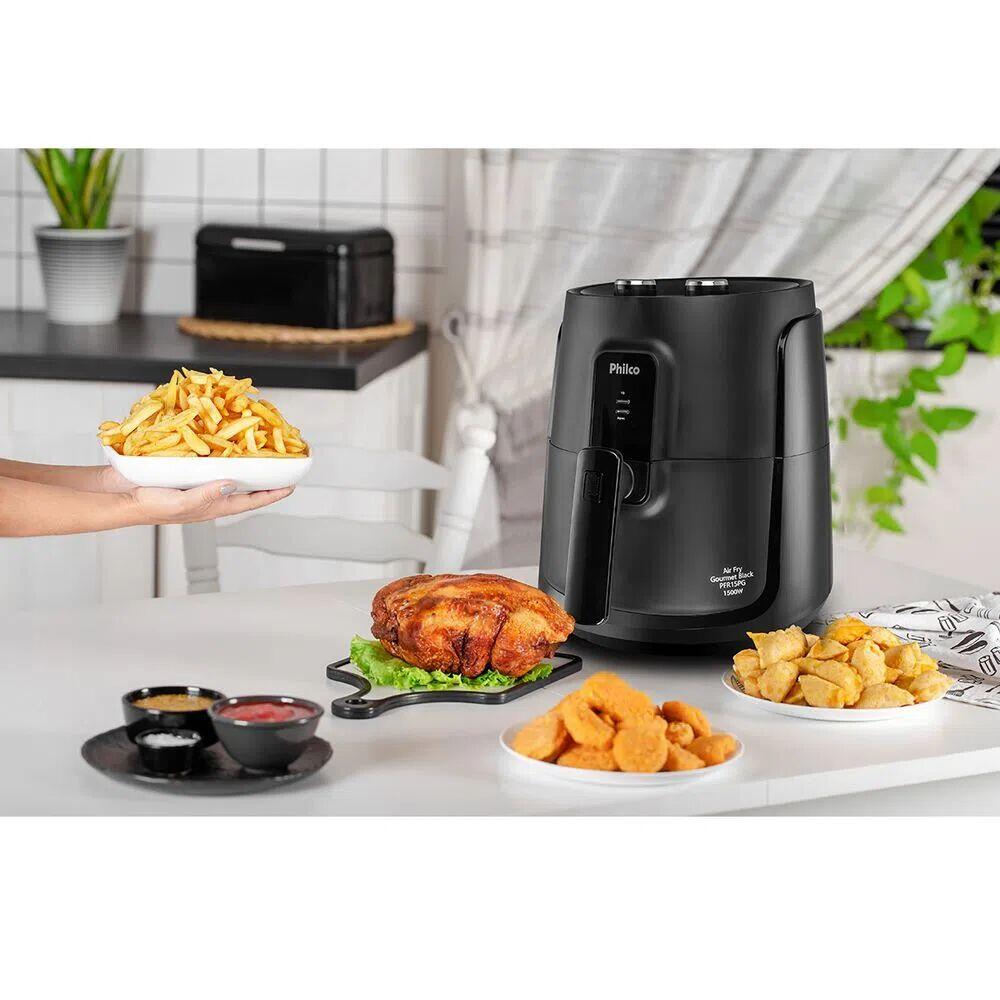 Fritadeira Air Fryer PFR15PG Gourmet Black 4L 1500W Philco