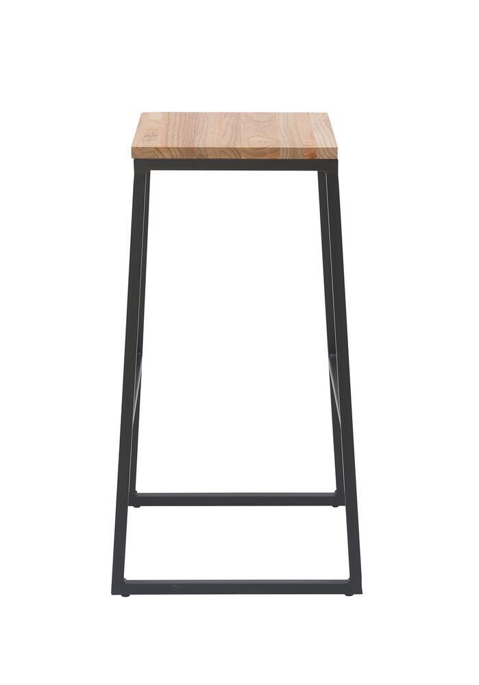 Banqueta Verena Metal Preto Diagonal