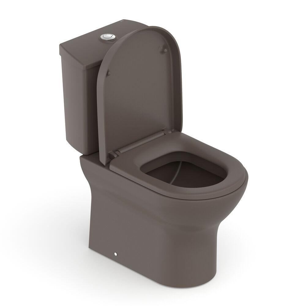 Kit Vaso Sanitário com Caixa Acoplada Acionamento Duplo 3/6L Nexo Café Incepa