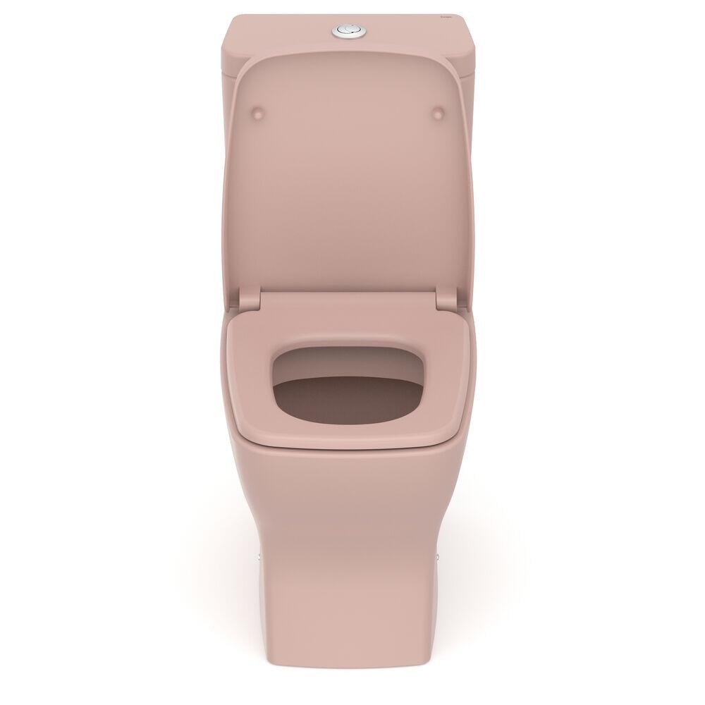 Kit Vaso Sanitário com Caixa Acoplada Boss Acionamento Duplo 3/6L Rosa Incepa