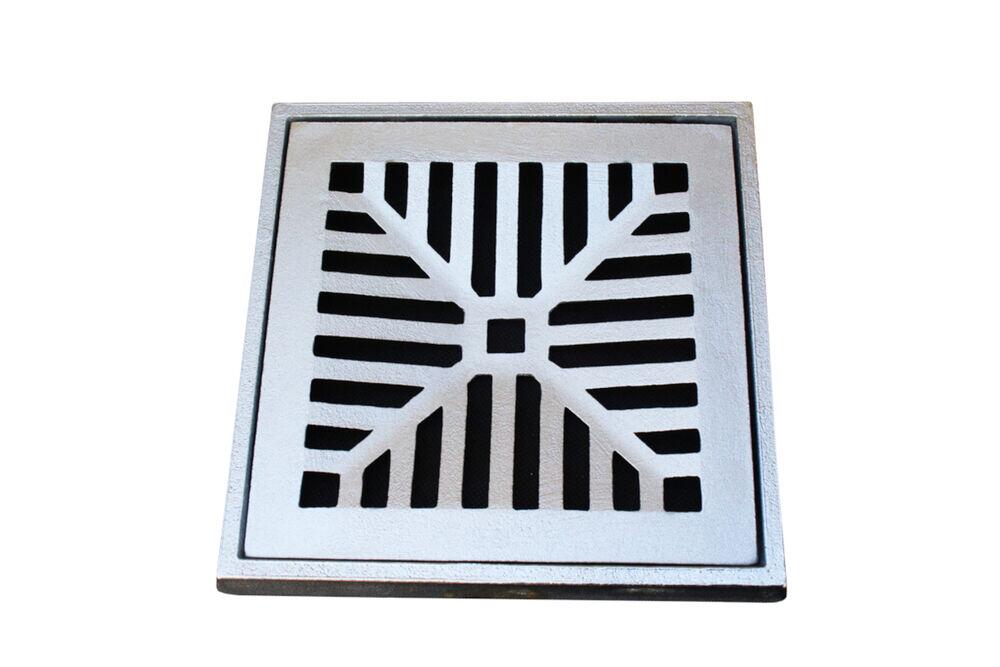 Grelha para Ralo Concava Alumínio 25X25 Costa Navarro