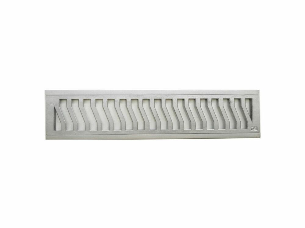Conjunto Grelha para Pedestre 15x50cm Aluminio Martelado Costa Navarro