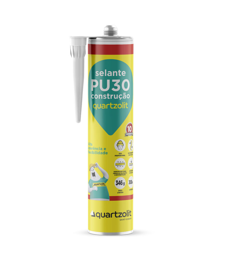 Selante Quartzolit PU 30 300ml Preto