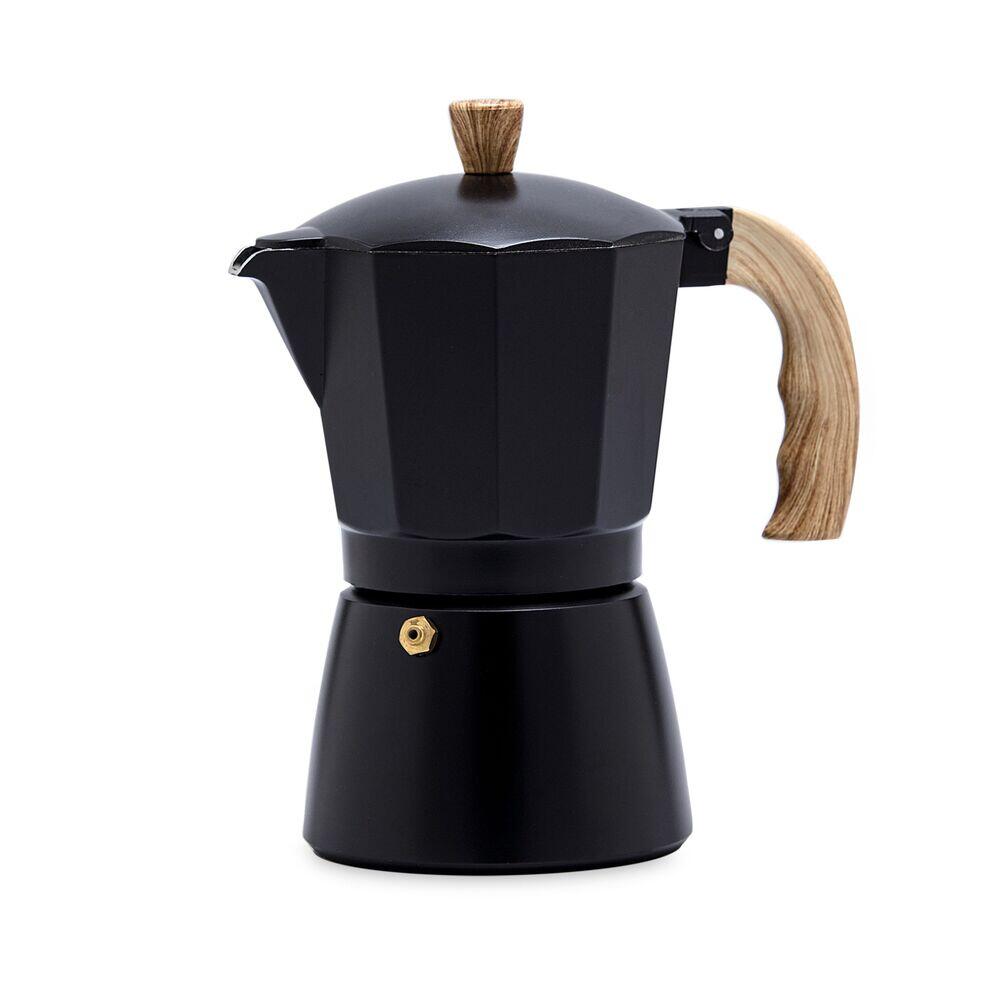 Cafeteira Italiana Moka Alumínio 300ml Preta Oxford