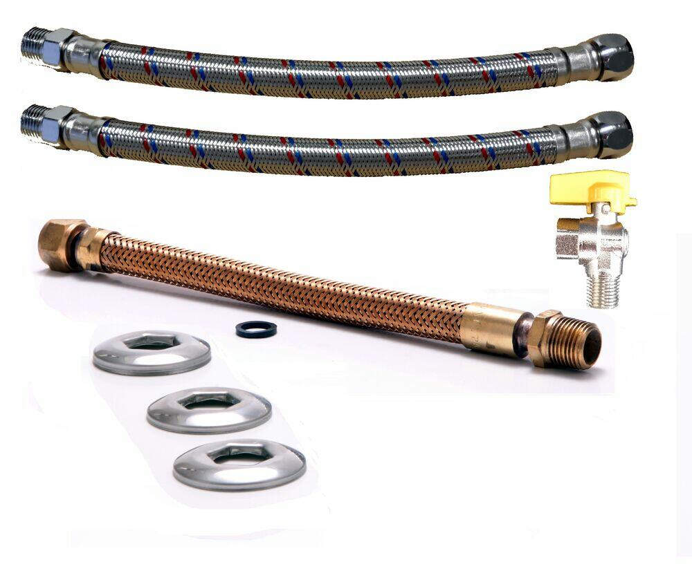 Kit Ligação para Aquecedor a Gás Malha Metálica MF 1/2
