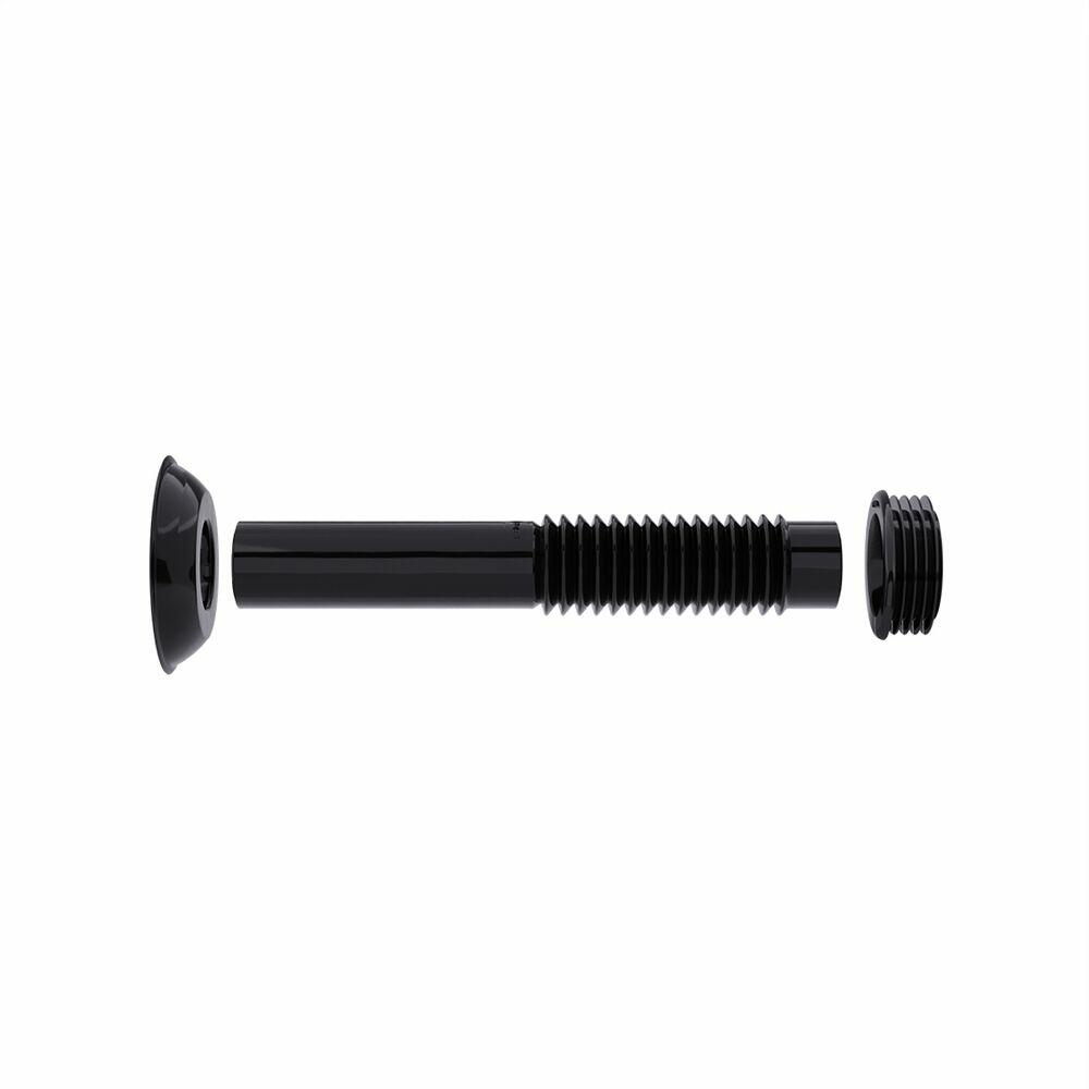 Tubo de Ligação Ajustável 26cm Preto Blukit