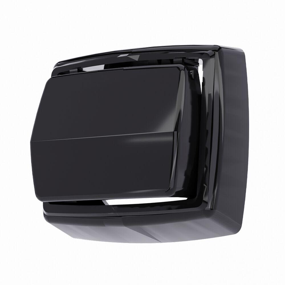 Acabamento para Válvula de Descarga Com Tecla Hydra Max Preto  1/2