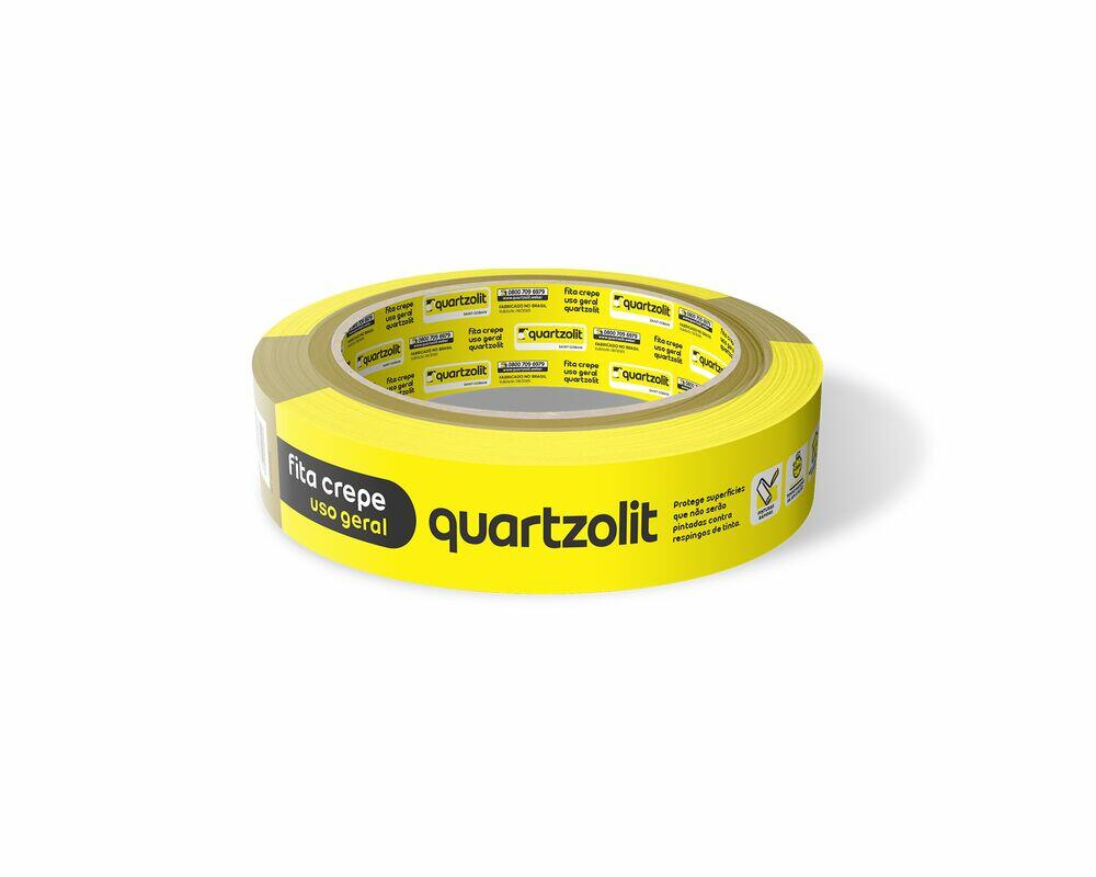 Fita Crepe para uso Geral 24mmx50m Branco Quartzolit