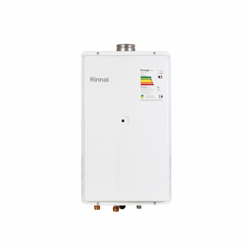 Aquecedor de Água a Gás GLP Digital REU2802 35,5L/min Bivolt Branco Rinnai
