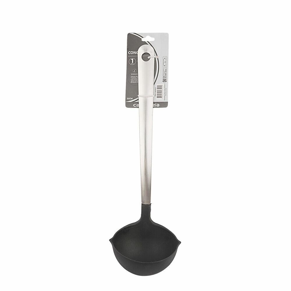 Concha Inox e Nylon 33cm Casa&Ideia