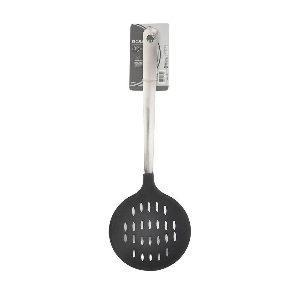 Escumadeira Inox e Nylon 36cm Casa&Ideia