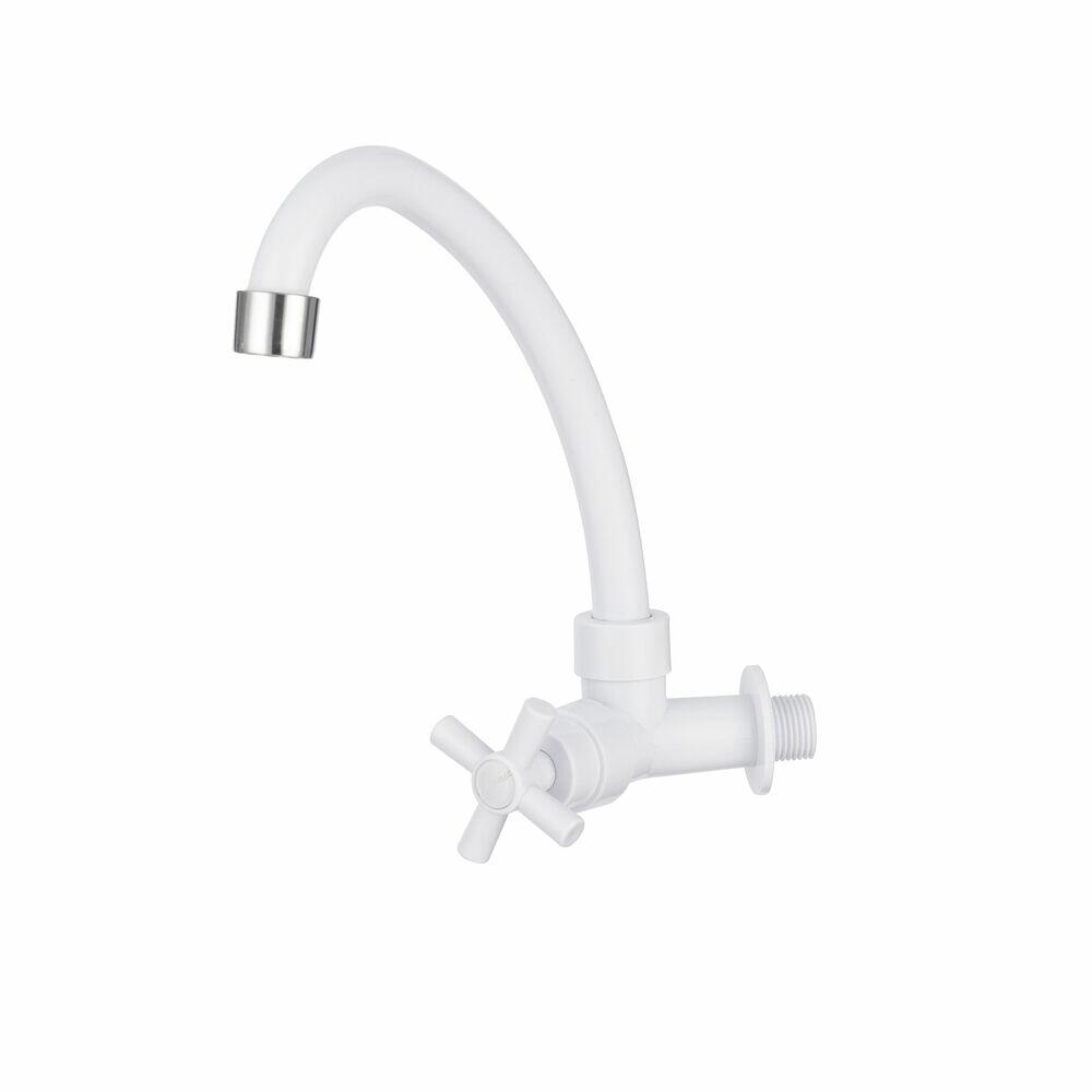 Torneira de Parede ABS C31 Cozinha Branco Hidrofama