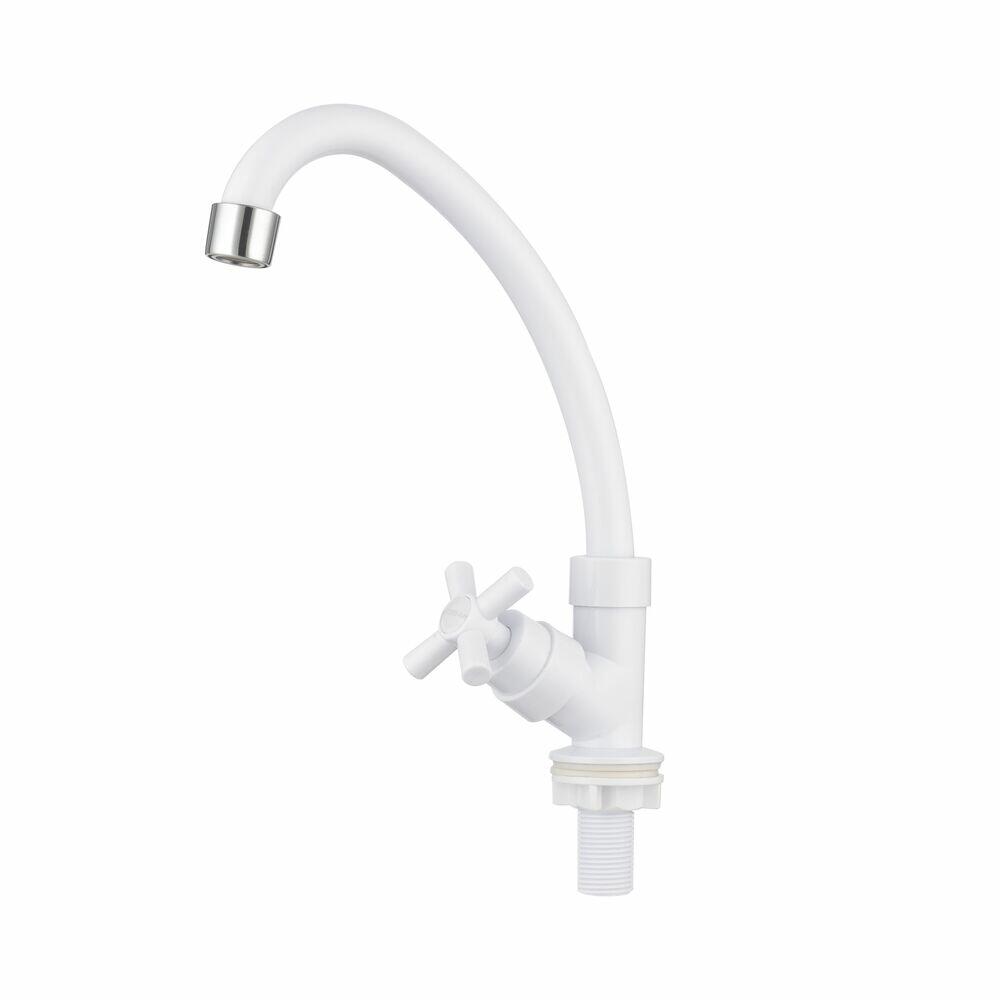 Torneira de Mesa ABS Cozinha Bancada Branco Hidrofama