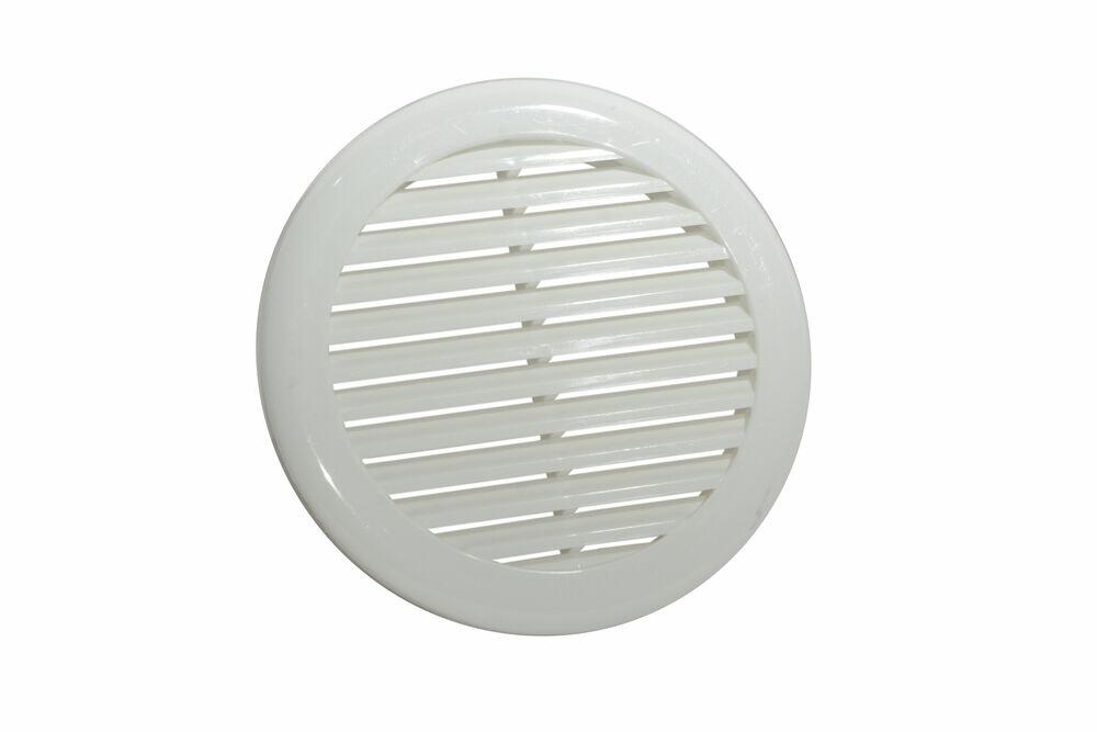 Grelha de Ventilação Plástica Redonda sem Tela 20cm Branca Distak